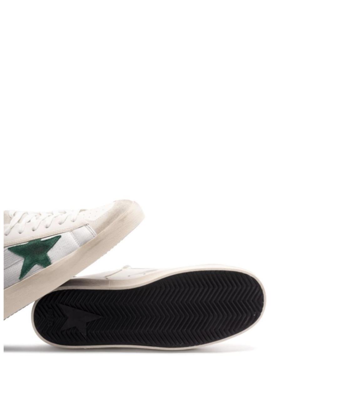 GOLDEN GOOSE DELUXE BRAND Бежевые кожаные низкие кроссовки / кеды, фото 3