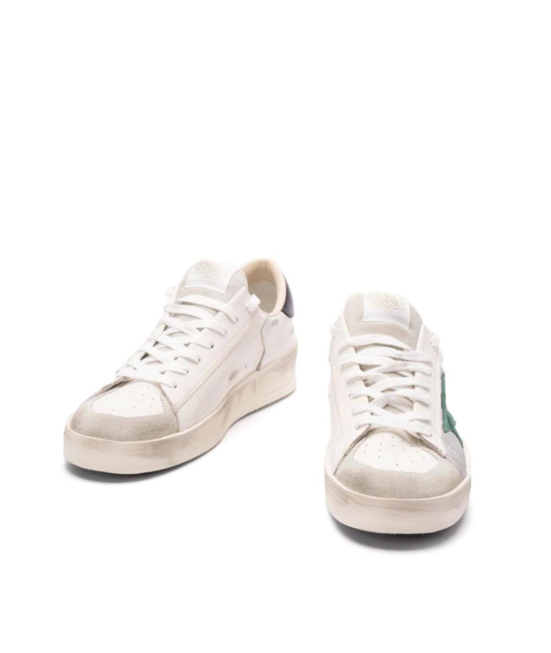 GOLDEN GOOSE DELUXE BRAND Бежевые кожаные низкие кроссовки / кеды, фото 5