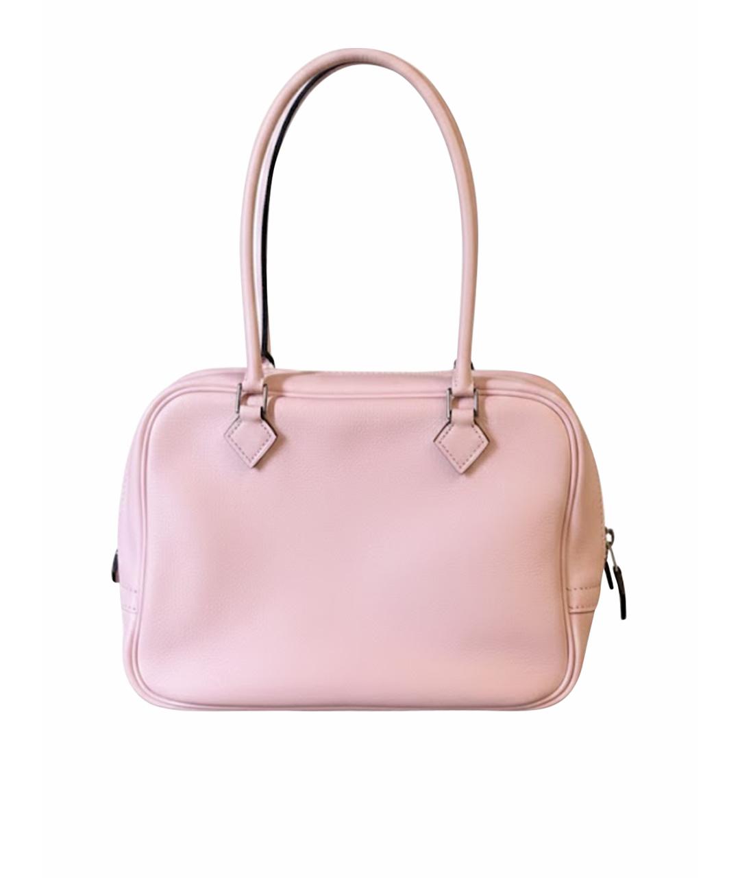 HERMES Розовая кожаная сумка через плечо, фото 1