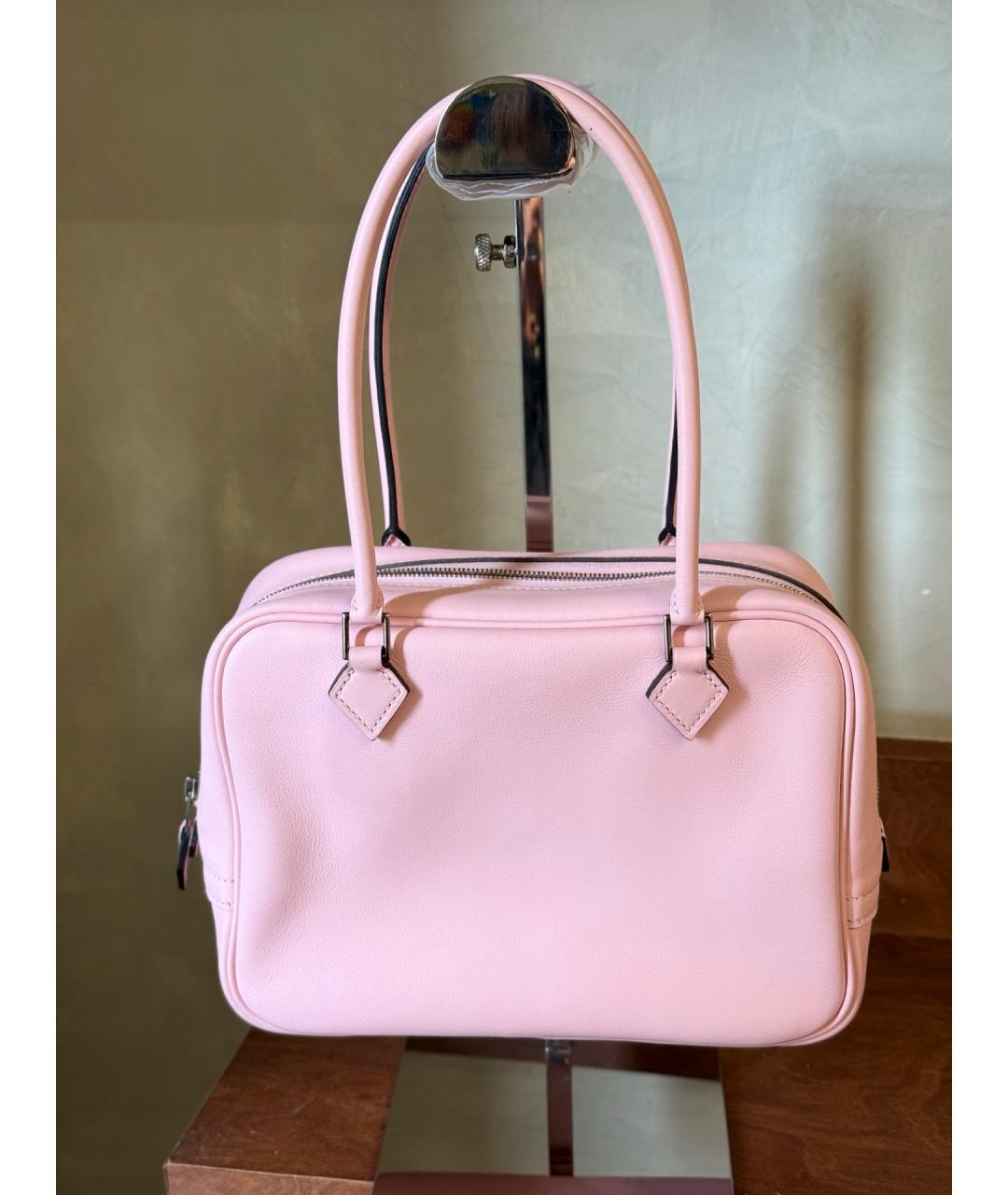 HERMES Розовая кожаная сумка через плечо, фото 4