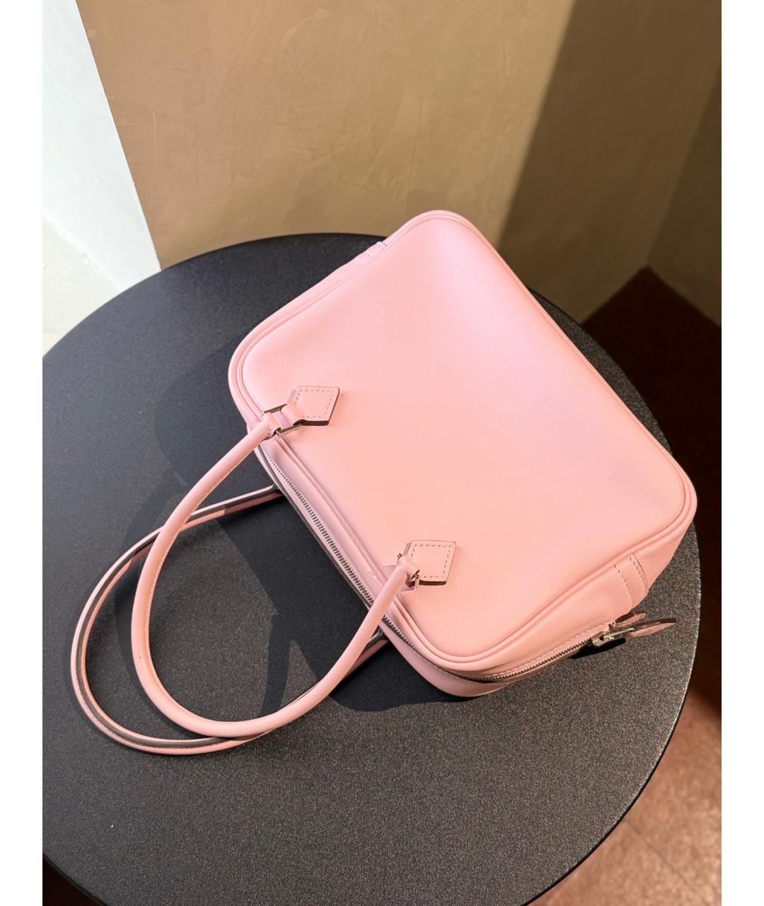 HERMES Розовая кожаная сумка через плечо, фото 7