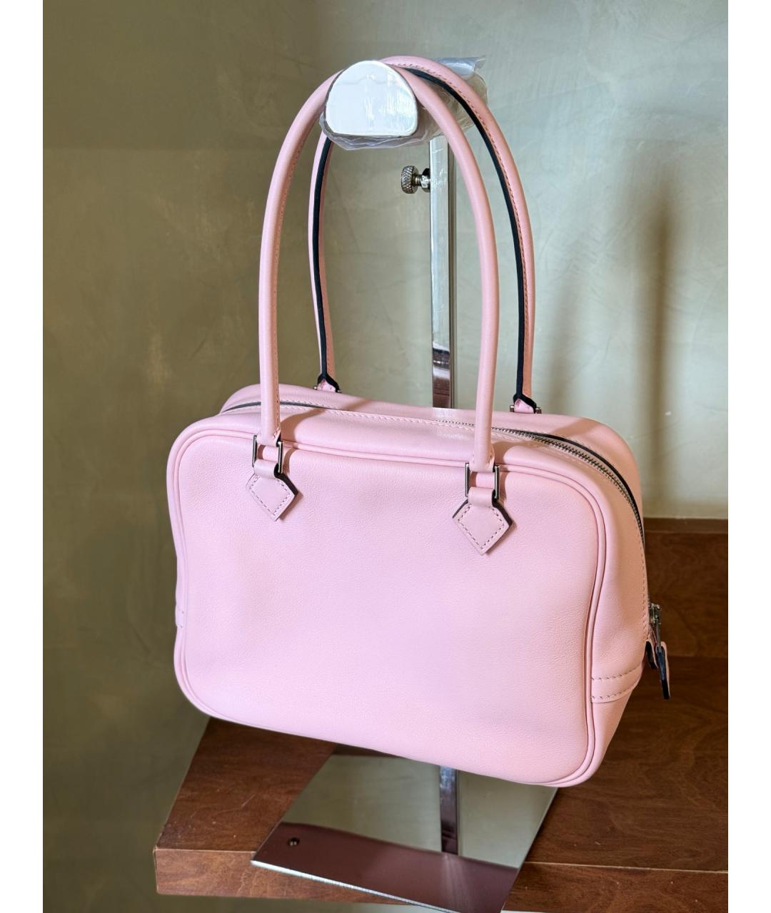 HERMES Розовая кожаная сумка через плечо, фото 2