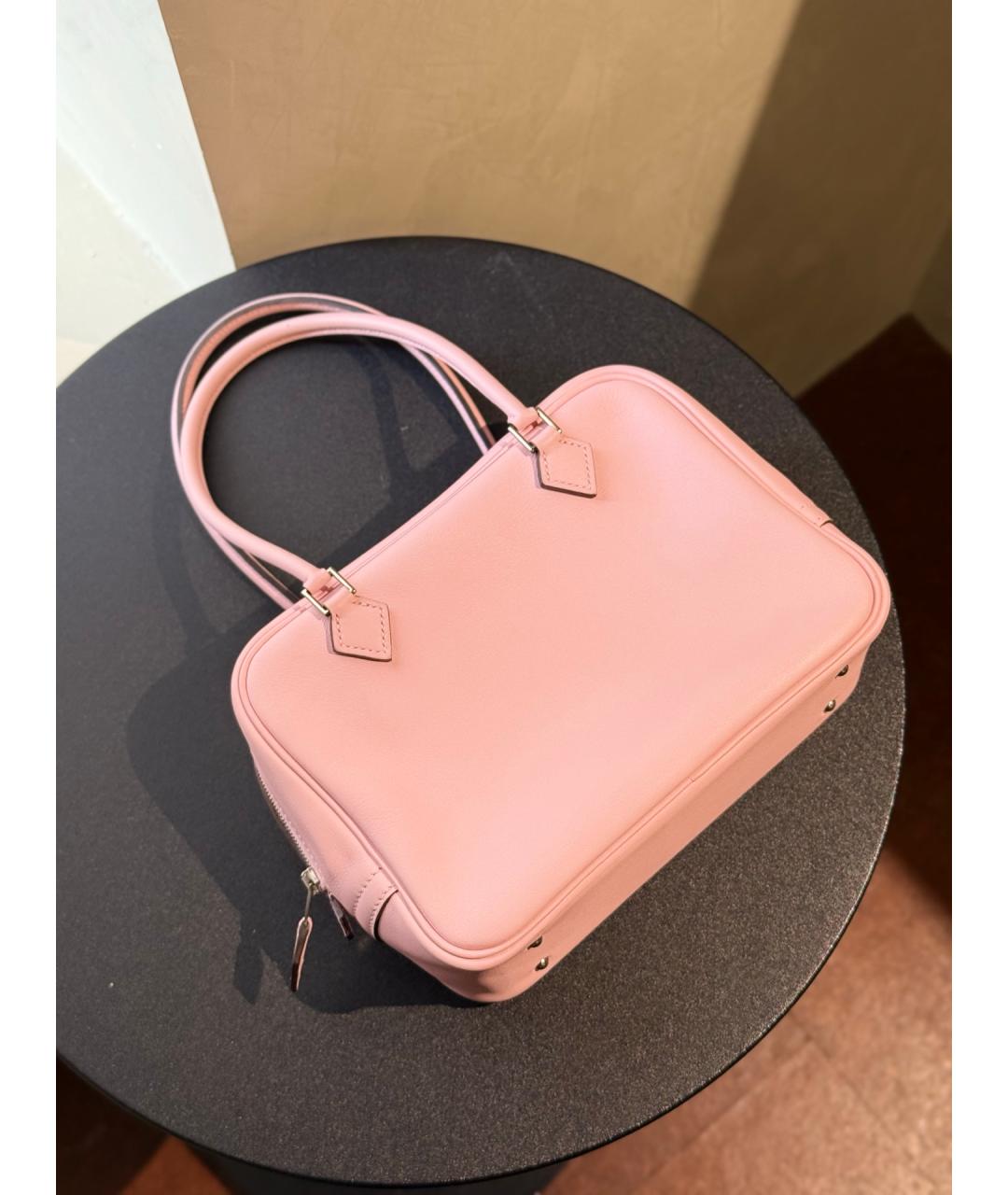 HERMES Розовая кожаная сумка через плечо, фото 8
