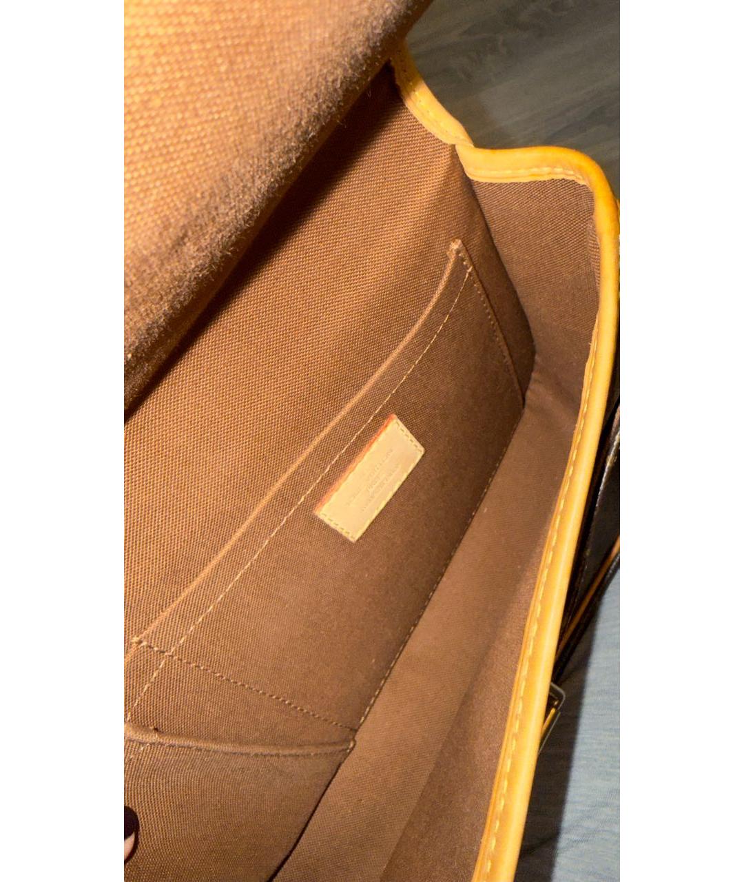 LOUIS VUITTON Коричневая сумка через плечо, фото 4