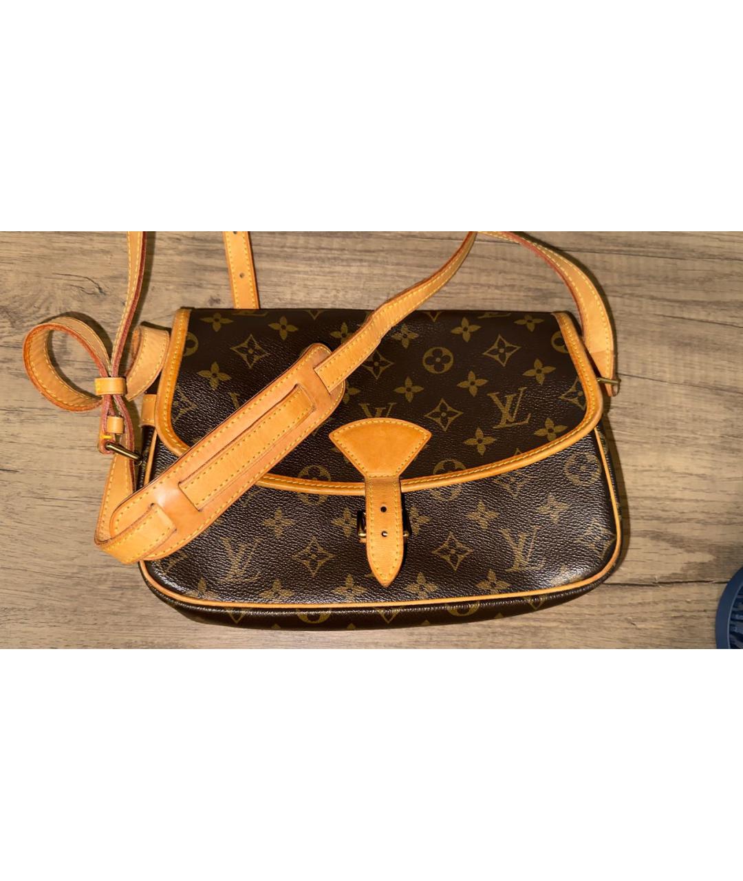 LOUIS VUITTON Коричневая сумка через плечо, фото 8