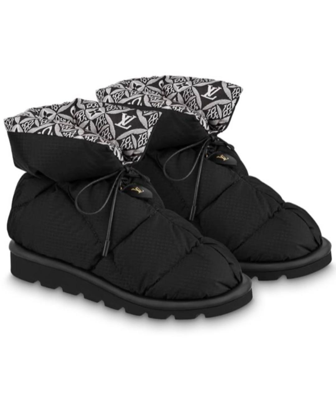 LOUIS VUITTON Черные синтетические ботинки, фото 8