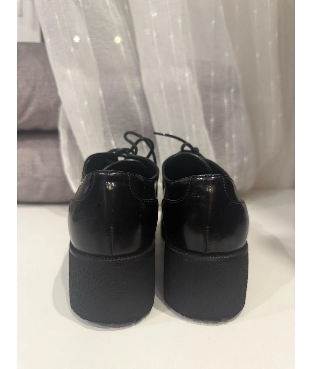 LOUIS VUITTON Черные брогги и оксфорды из лакированной кожи, фото 4