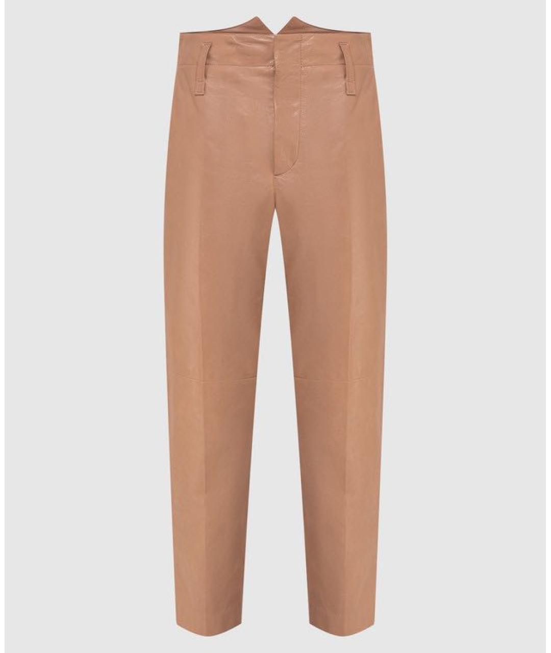 BRUNELLO CUCINELLI Кожаные брюки широкие, фото 7