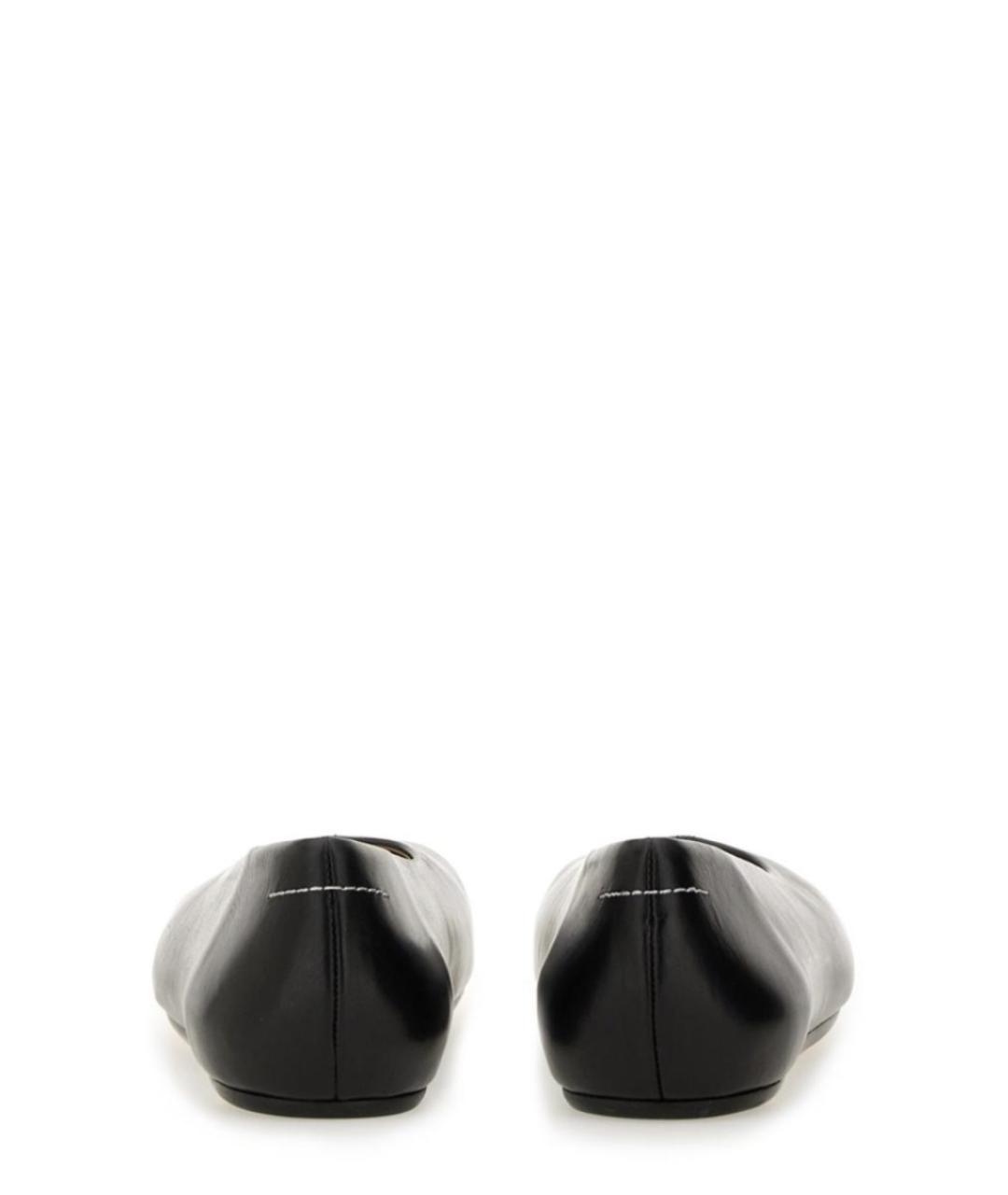 MM6 MAISON MARGIELA Черные кожаные балетки, фото 4