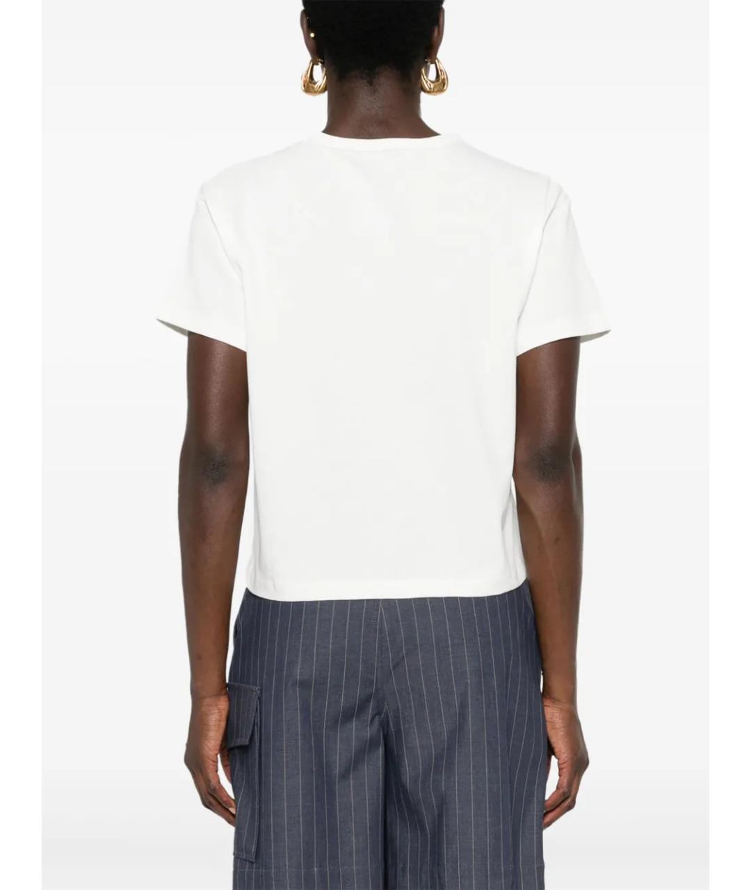 A.P.C. Белая хлопковая футболка, фото 4