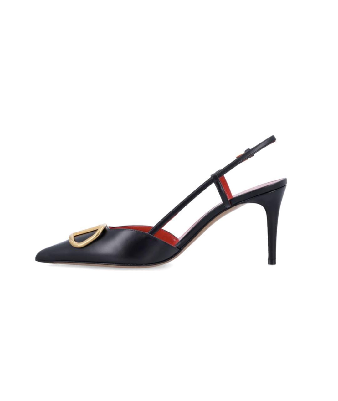 VALENTINO Черные кожаные туфли, фото 3