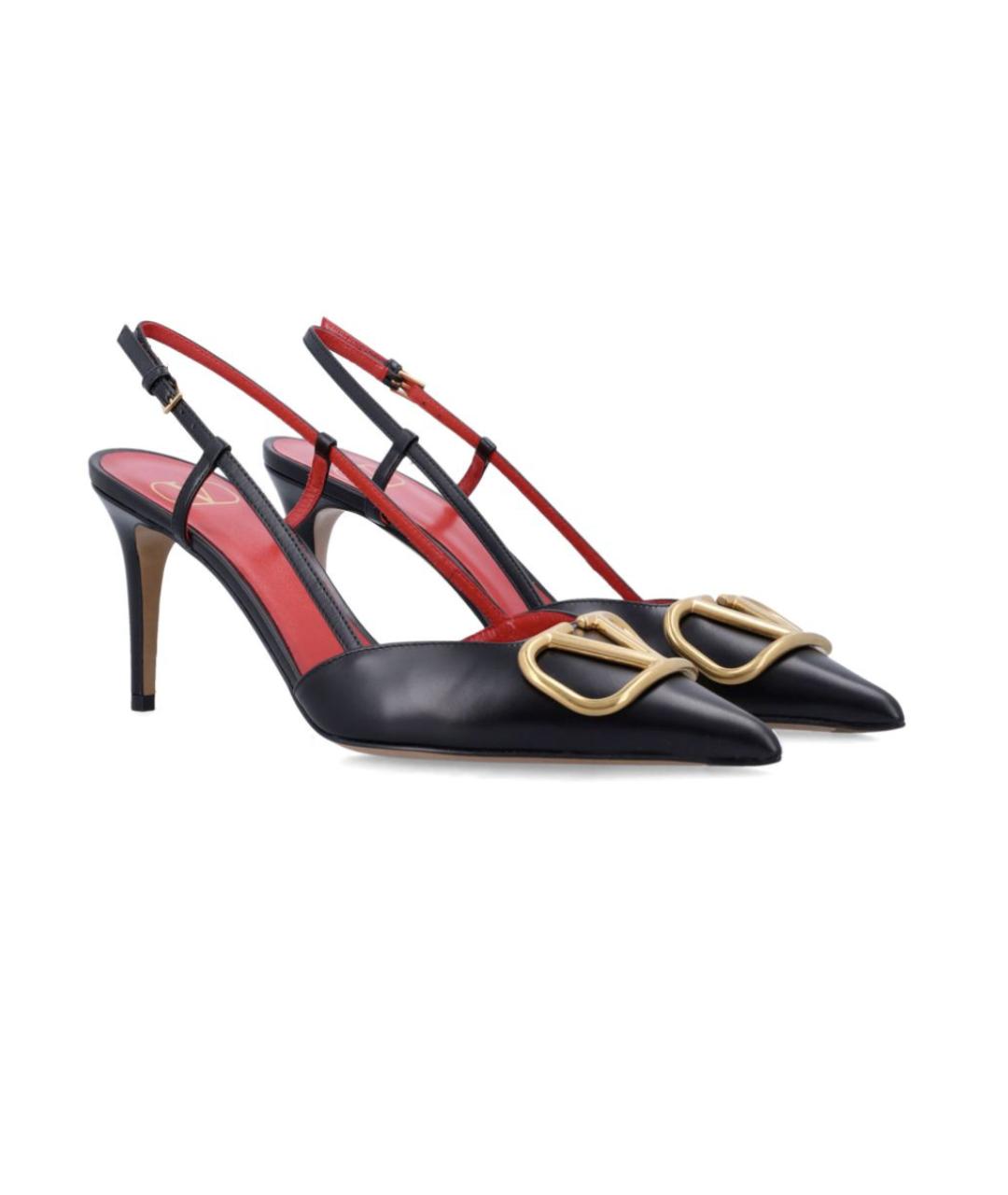 VALENTINO Черные кожаные туфли, фото 2