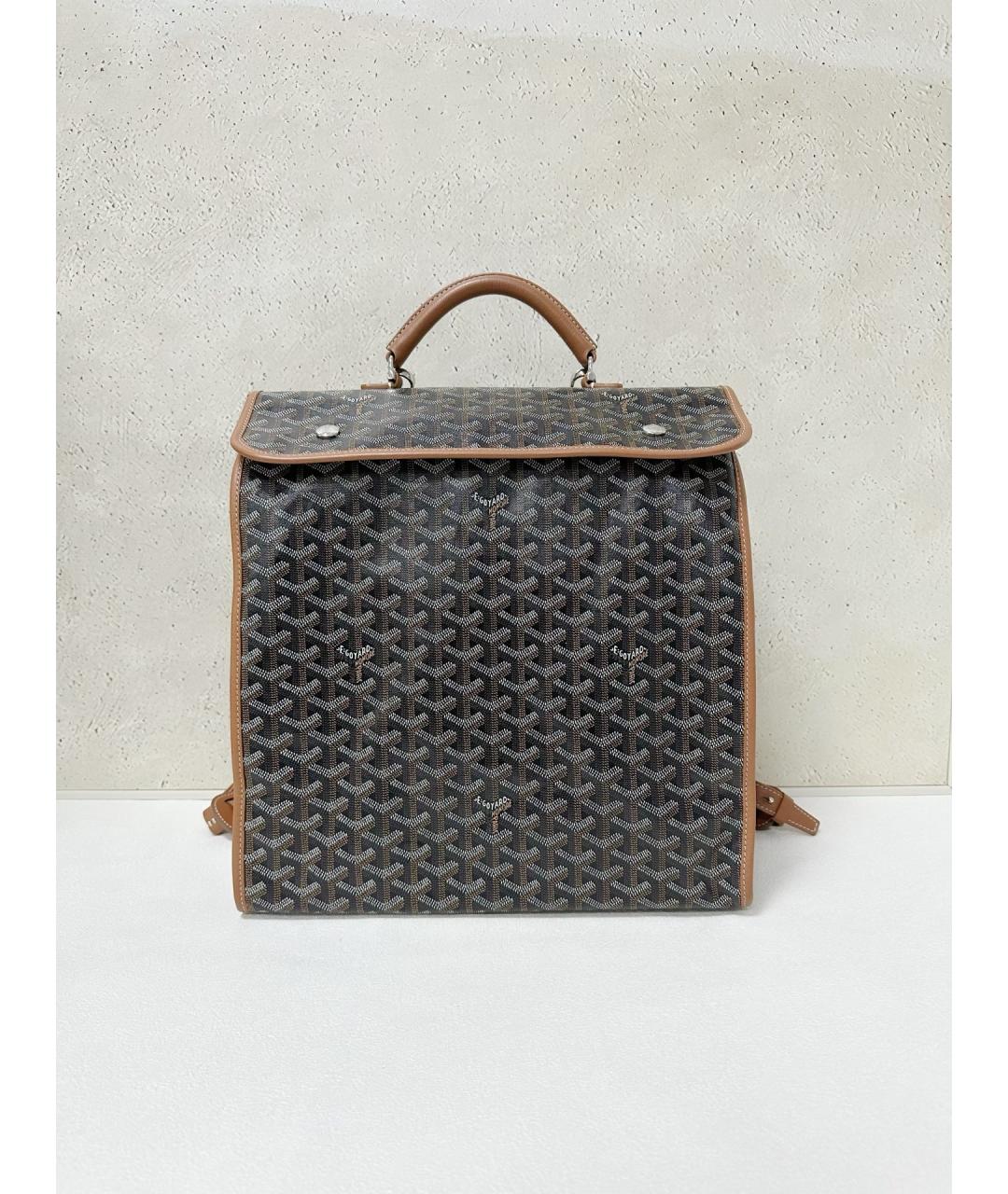 GOYARD Коричневый рюкзак из искусственной кожи, фото 7