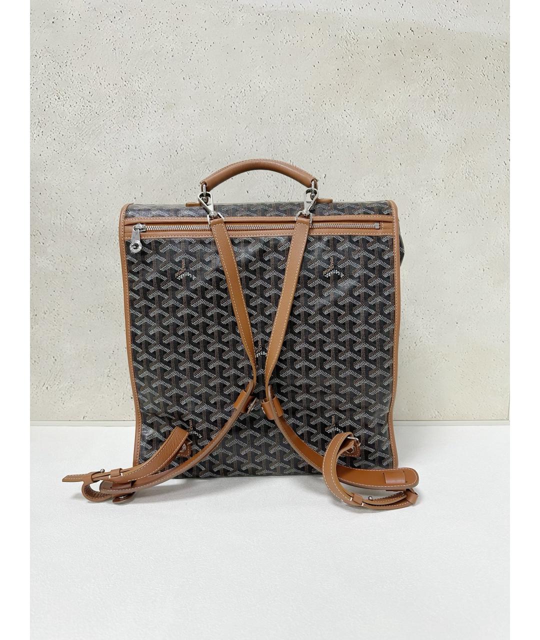 GOYARD Коричневый рюкзак из искусственной кожи, фото 2