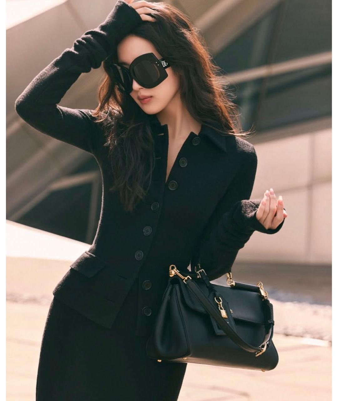 DOLCE&GABBANA Коричневая кожаная сумка с короткими ручками, фото 8