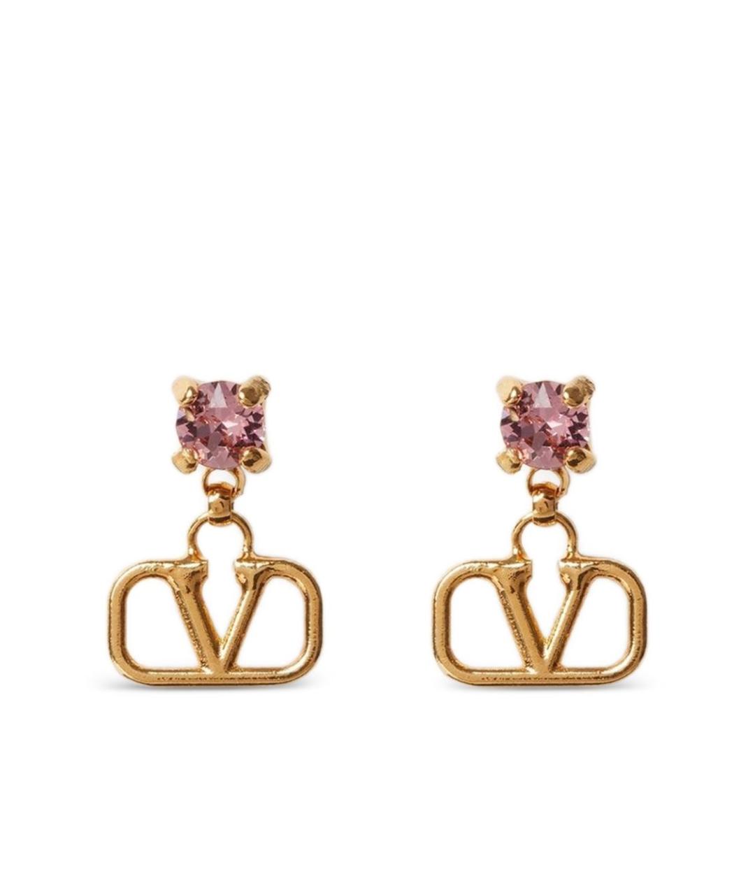 VALENTINO Золотые металлические серьги, фото 1