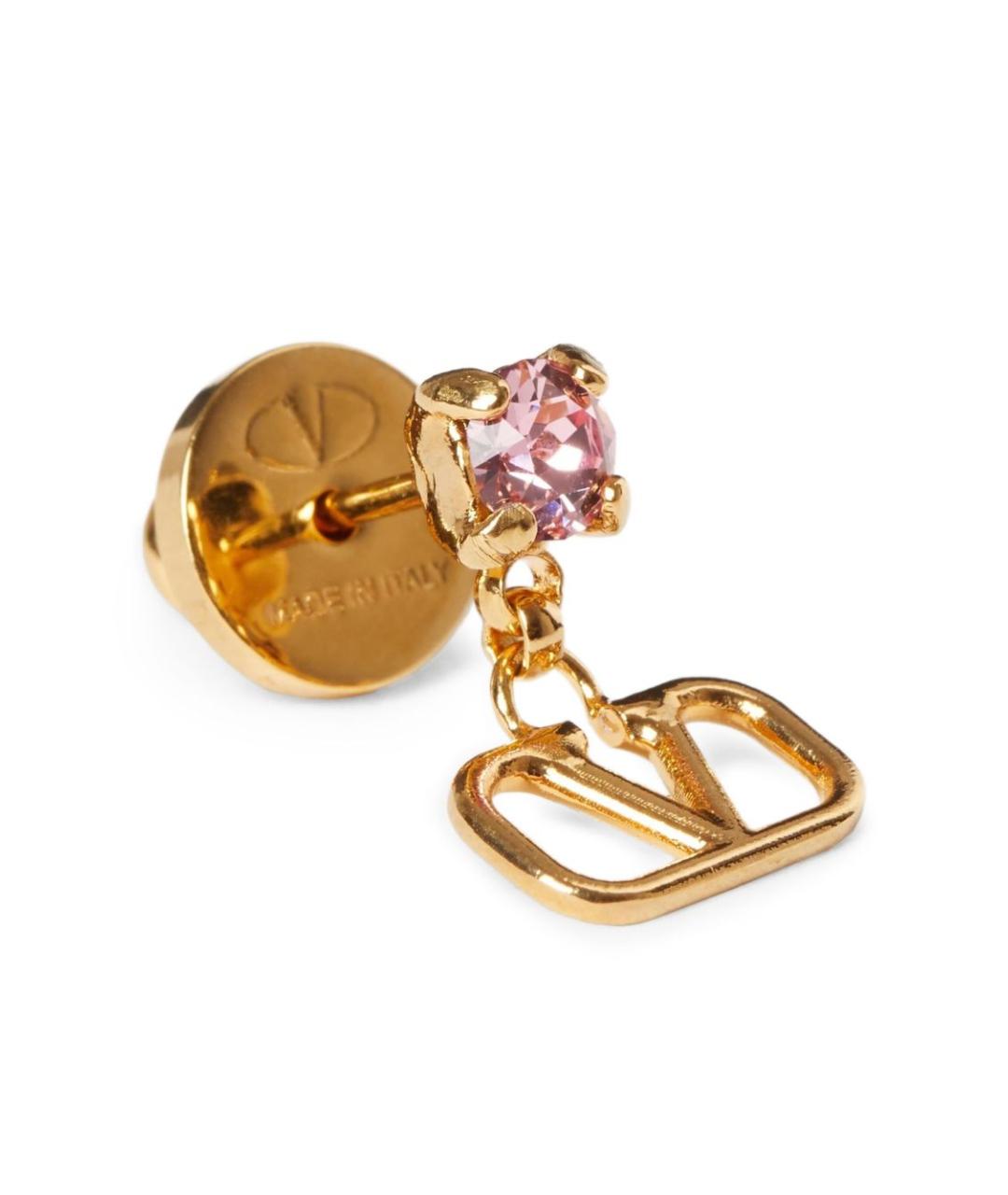 VALENTINO Золотые металлические серьги, фото 2