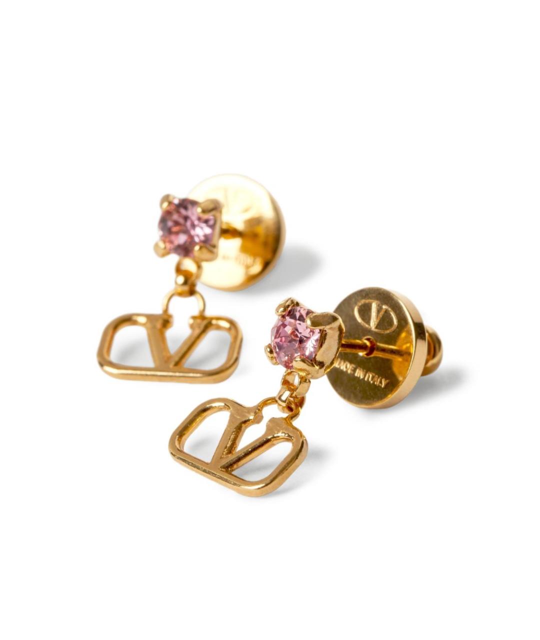 VALENTINO Золотые металлические серьги, фото 4