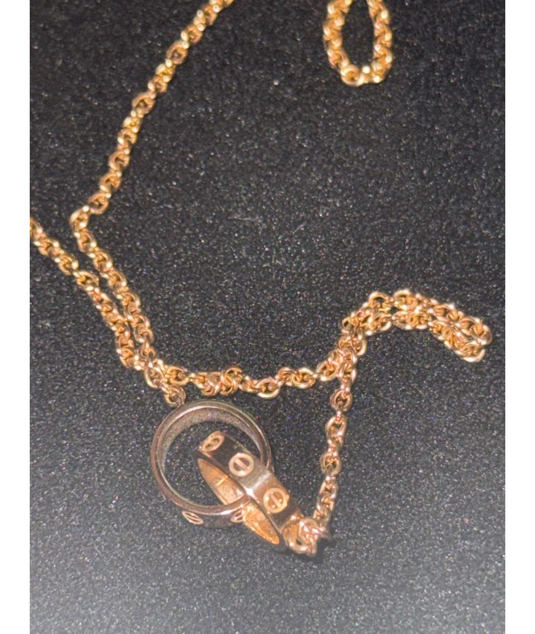 CARTIER Золотое колье из розового золота, фото 5