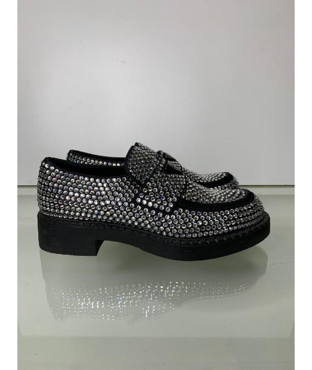 PRADA Черные кожаные лоферы, фото 10