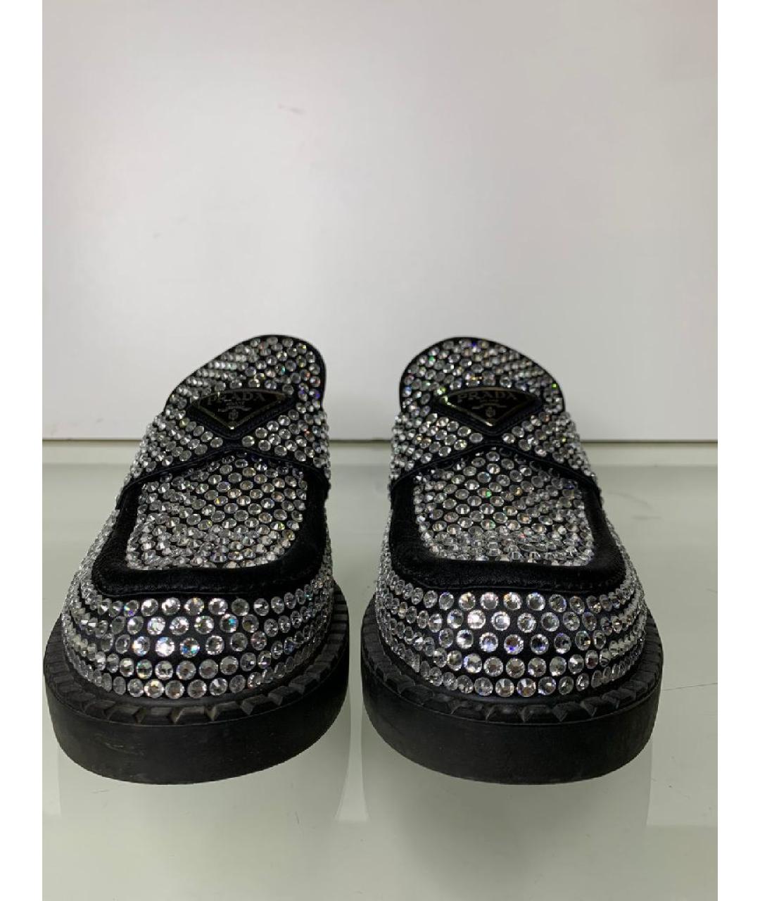 PRADA Черные кожаные лоферы, фото 5