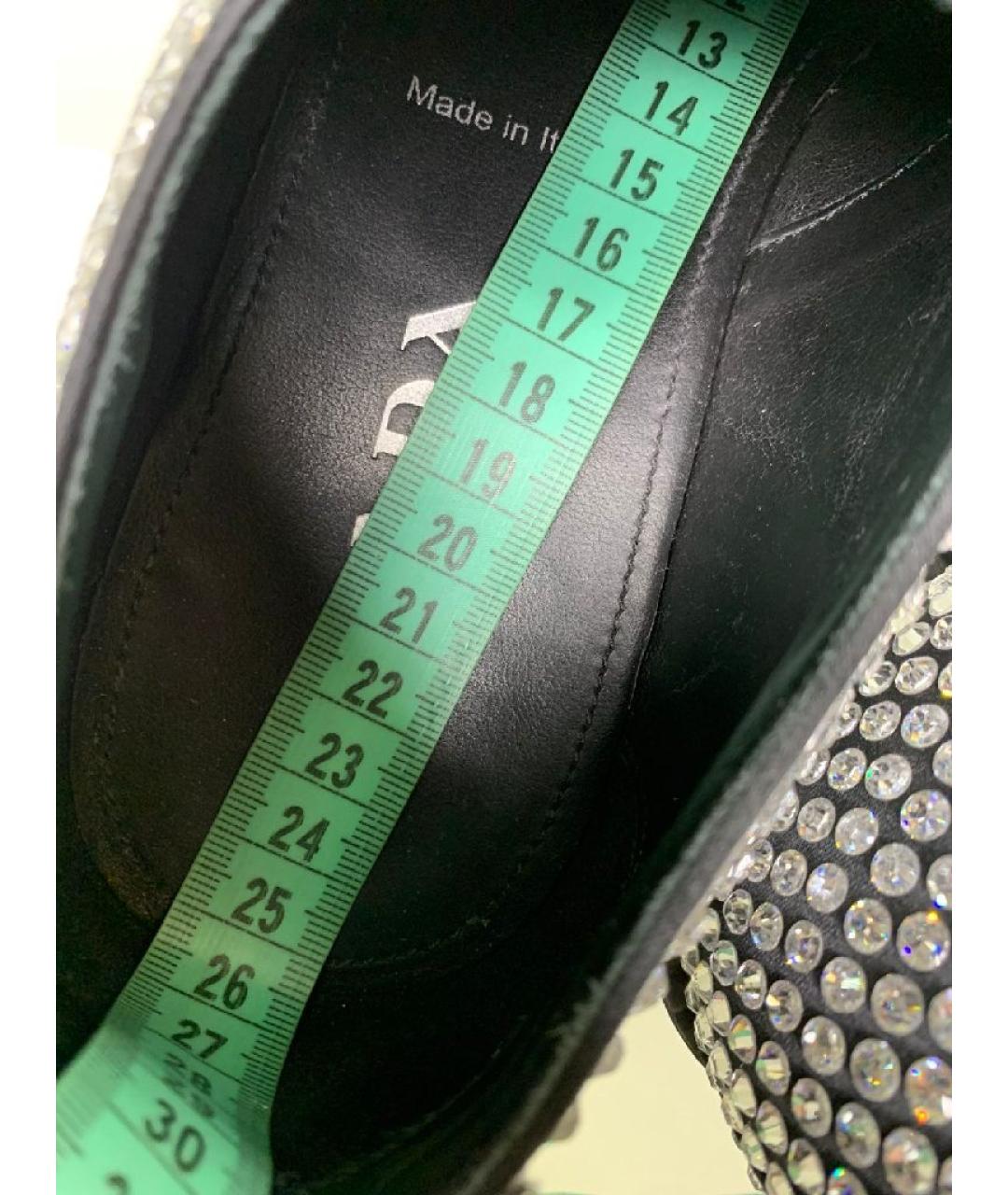 PRADA Черные кожаные лоферы, фото 8