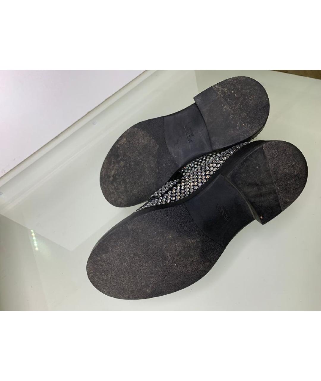 PRADA Черные кожаные лоферы, фото 6