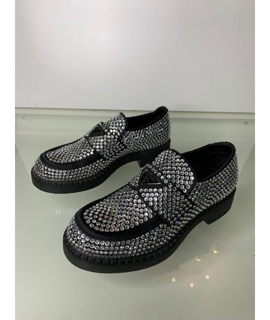 PRADA Черные кожаные лоферы, фото 9