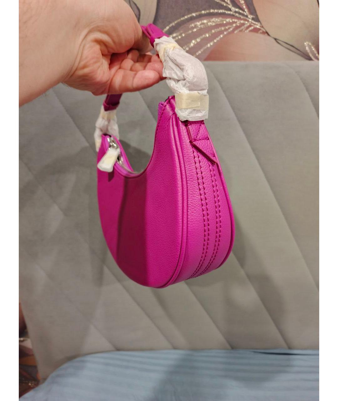 ZADIG & VOLTAIRE Розовая кожаная сумка через плечо, фото 4