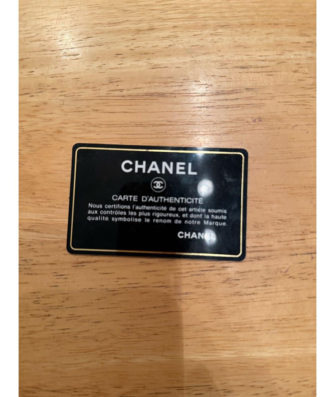 CHANEL Черный кожаный кошелек, фото 8