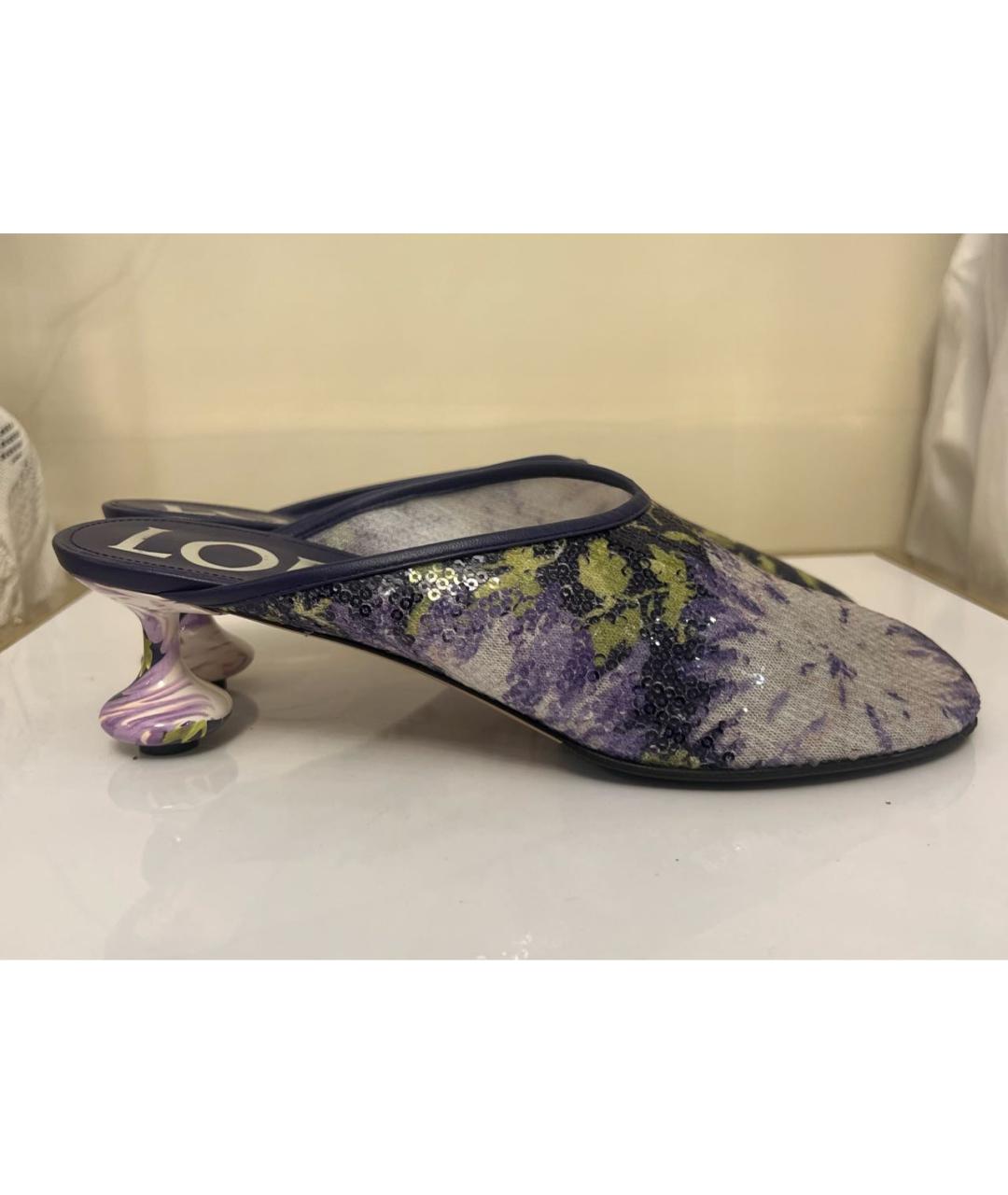 LOEWE Мульти текстильные мюли, фото 6