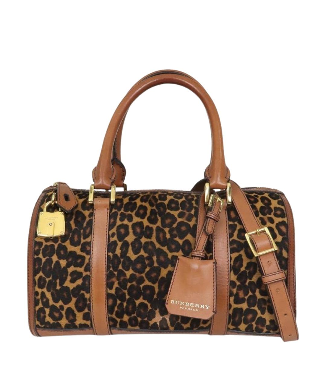 BURBERRY Коричневая сумка с короткими ручками, фото 1