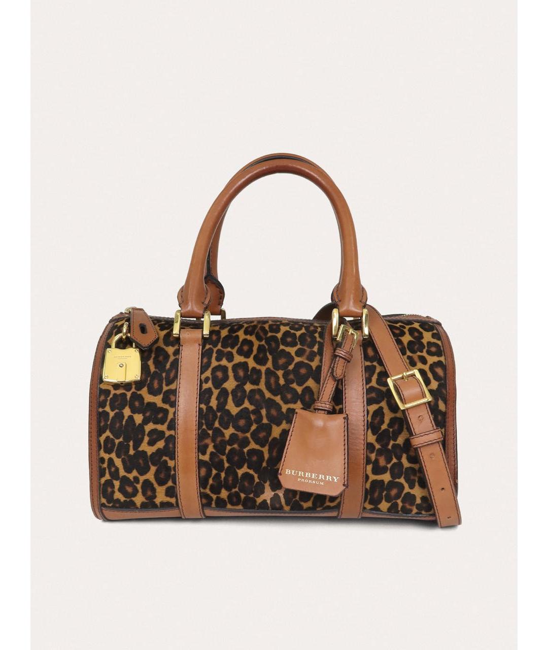 BURBERRY Коричневая сумка с короткими ручками, фото 9