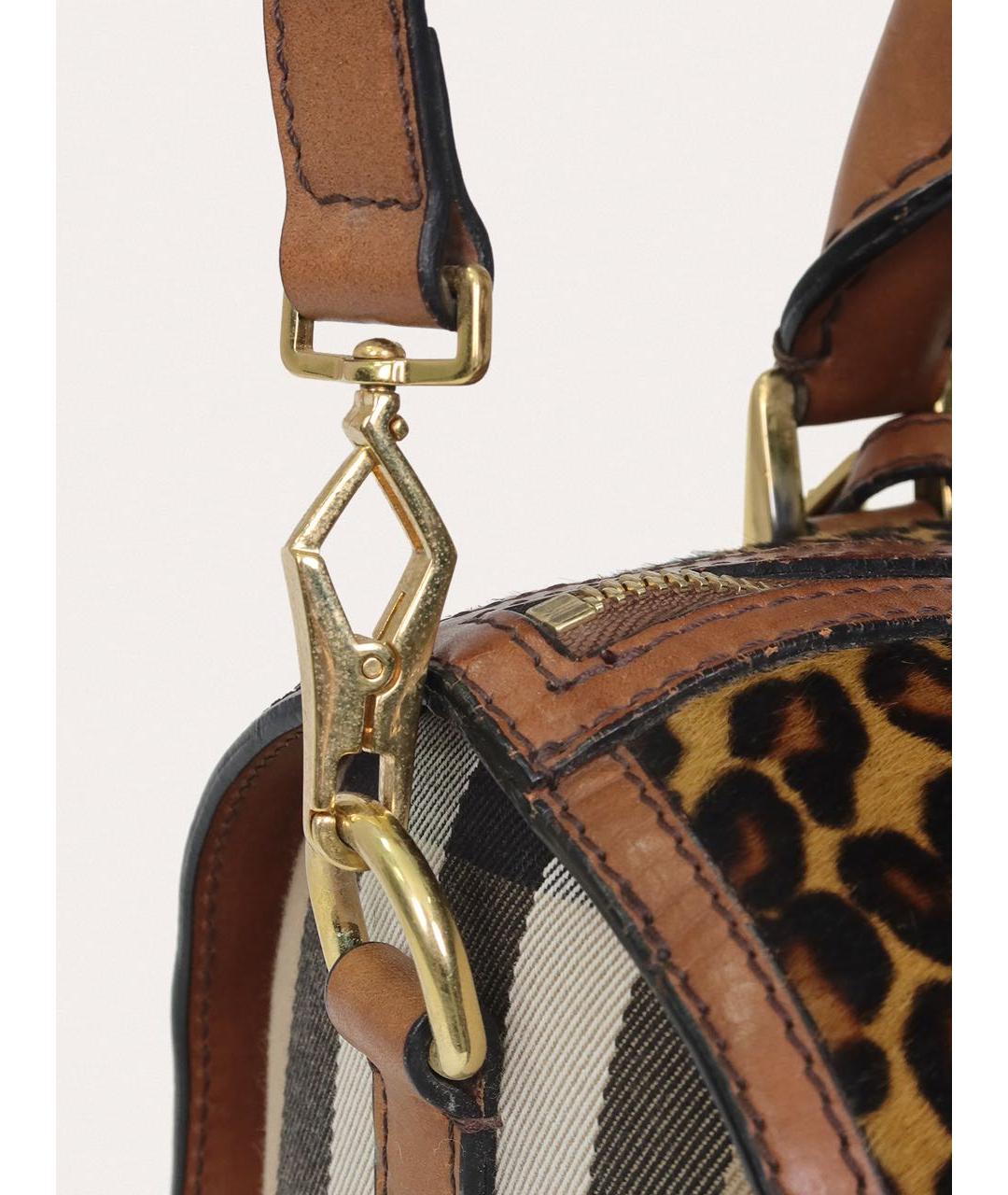 BURBERRY Коричневая сумка с короткими ручками, фото 8