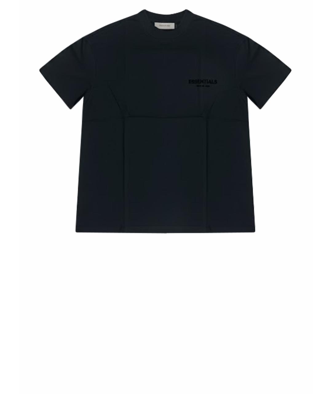 FEAR OF GOD ESSENTIALS Черная хлопковая футболка, фото 3