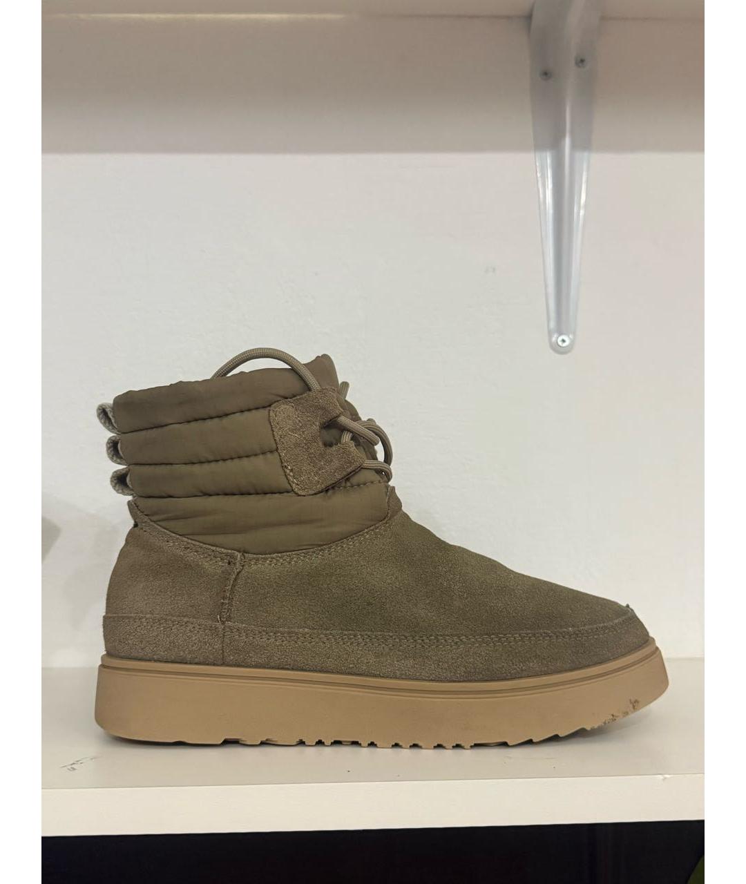 UGG AUSTRALIA Хаки замшевые ботинки, фото 5