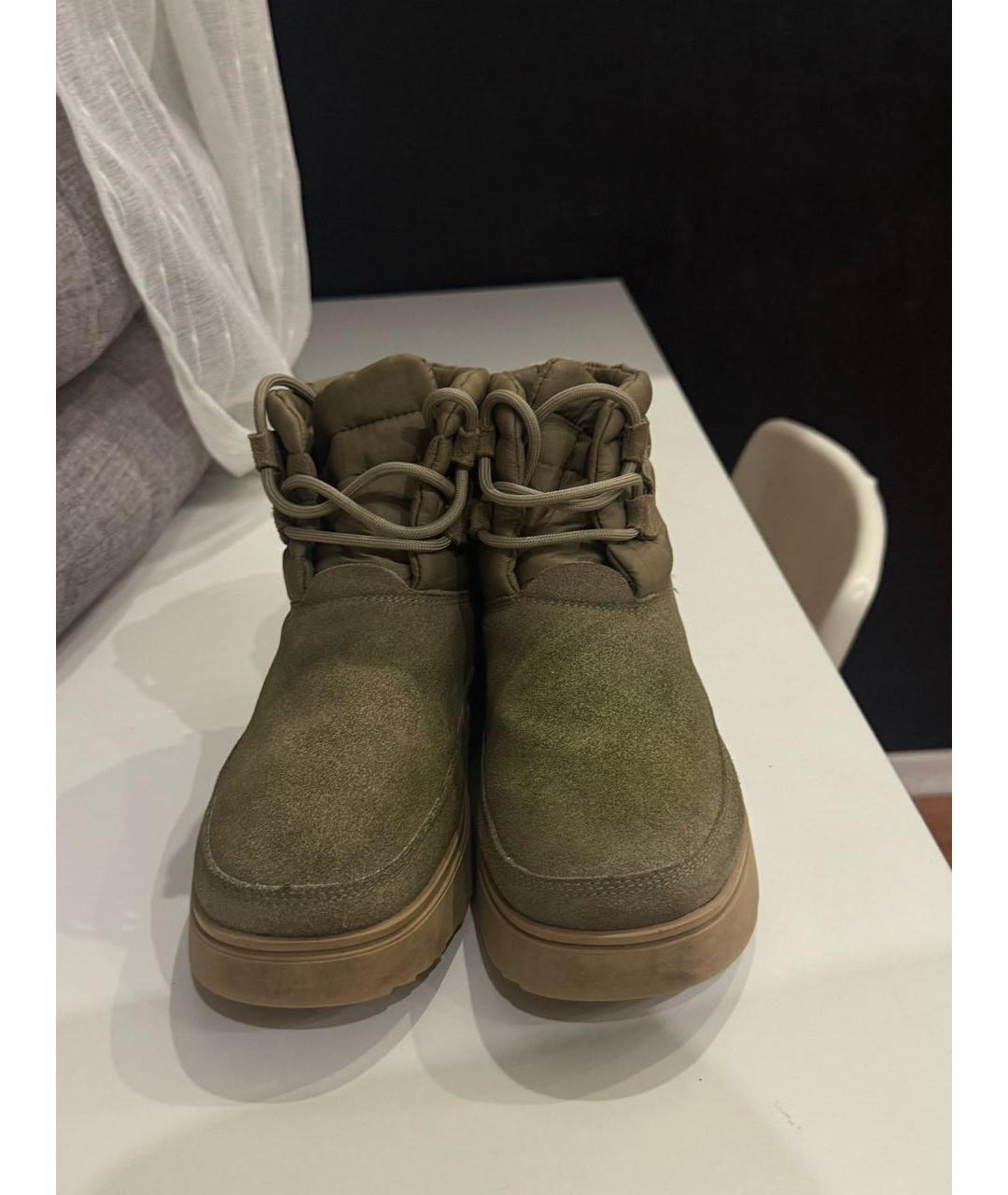 UGG AUSTRALIA Хаки замшевые ботинки, фото 2