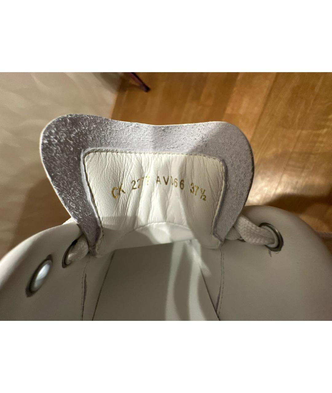 DOLCE&GABBANA Белые кожаные кеды, фото 8