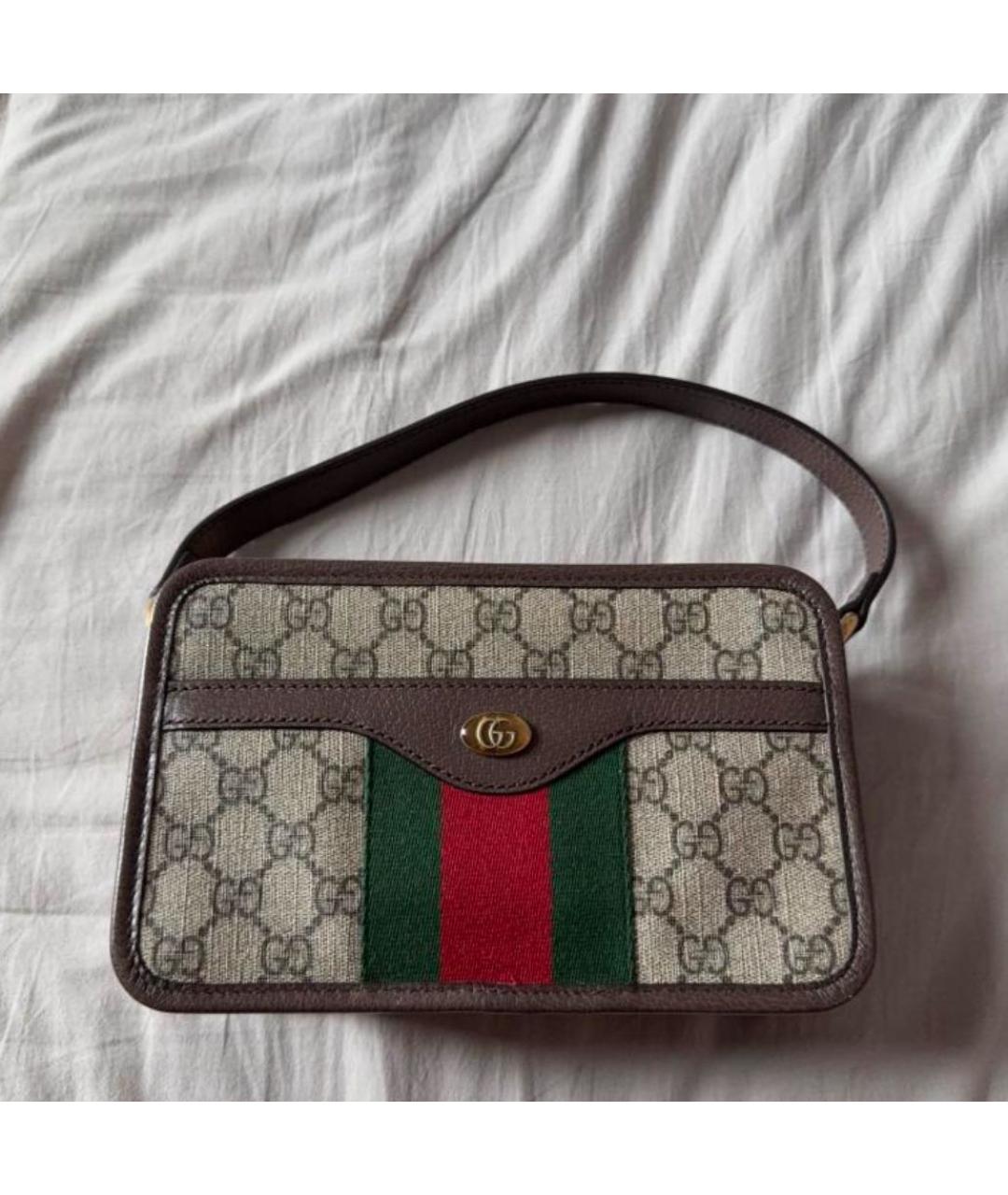 GUCCI Кожаная сумка с короткими ручками, фото 2