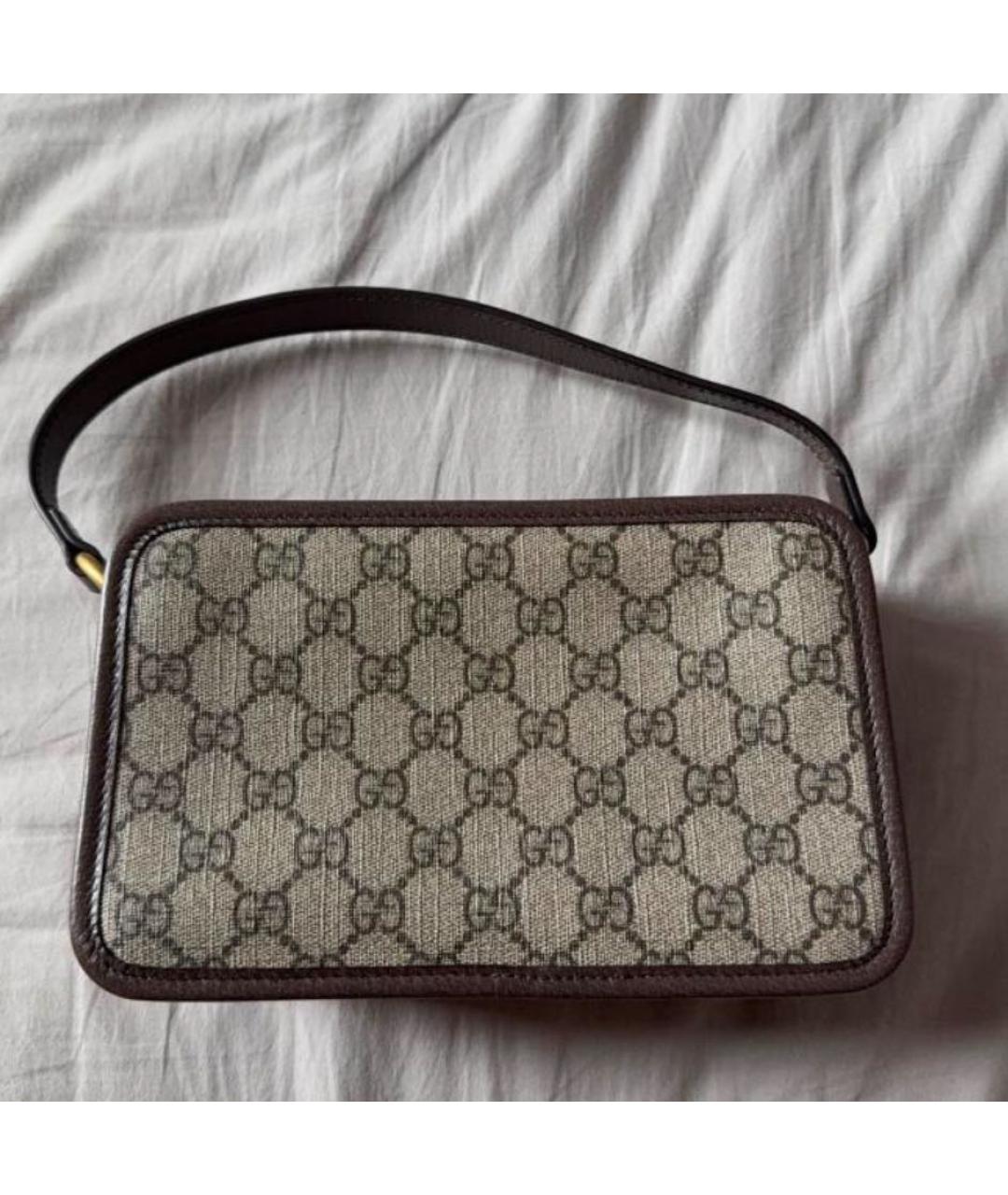 GUCCI Кожаная сумка с короткими ручками, фото 5