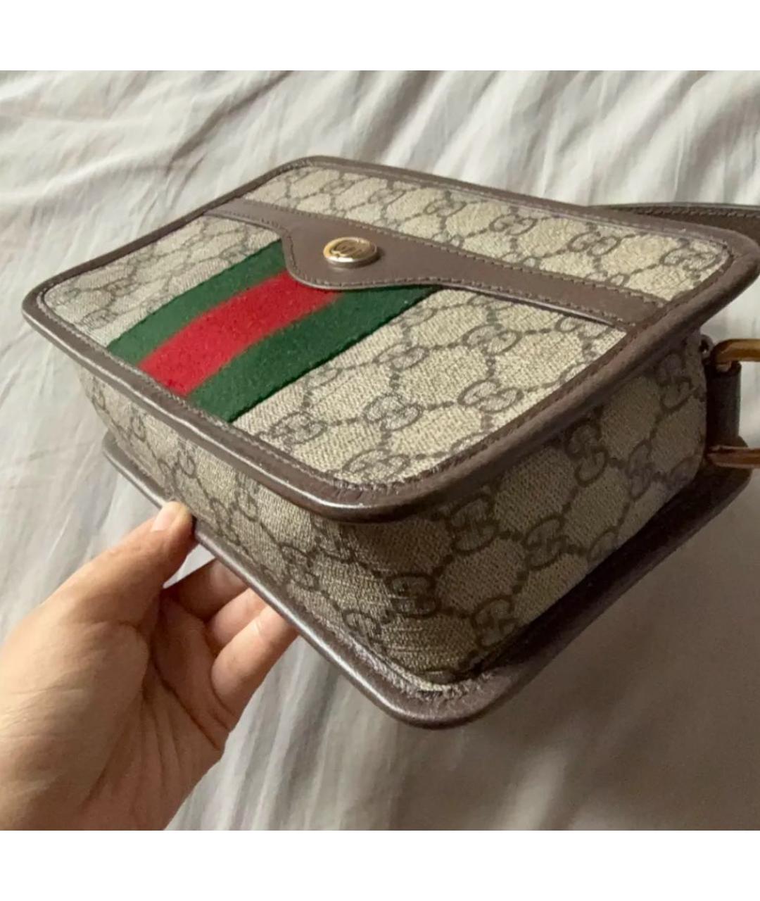 GUCCI Кожаная сумка с короткими ручками, фото 3