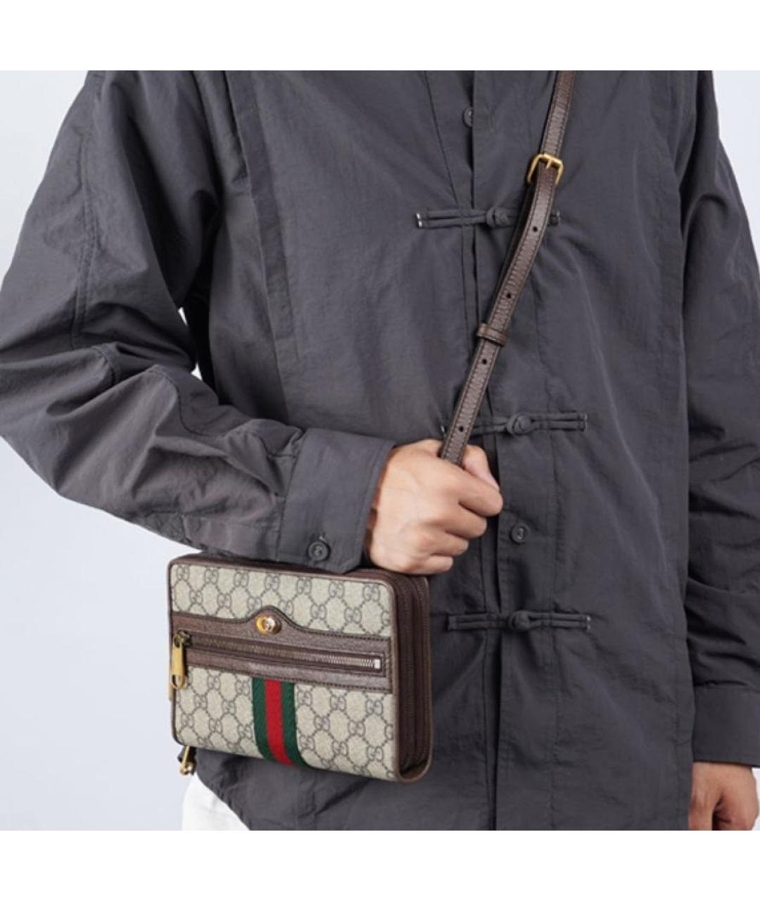 GUCCI Кожаная сумка с короткими ручками, фото 8