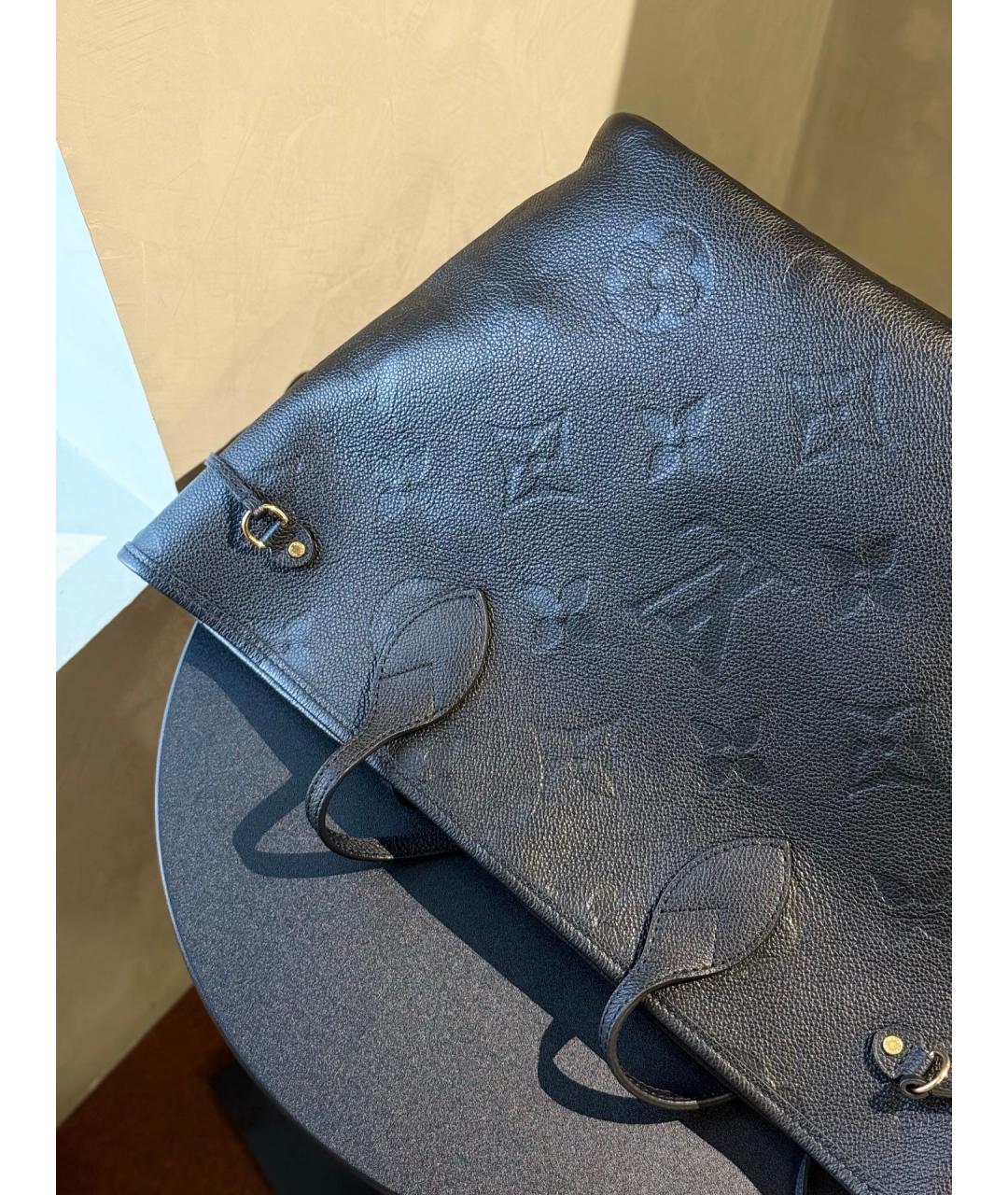 LOUIS VUITTON Черная кожаная сумка через плечо, фото 7