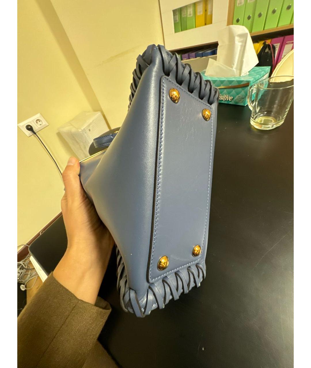 ETRO Синяя кожаная сумка через плечо, фото 5