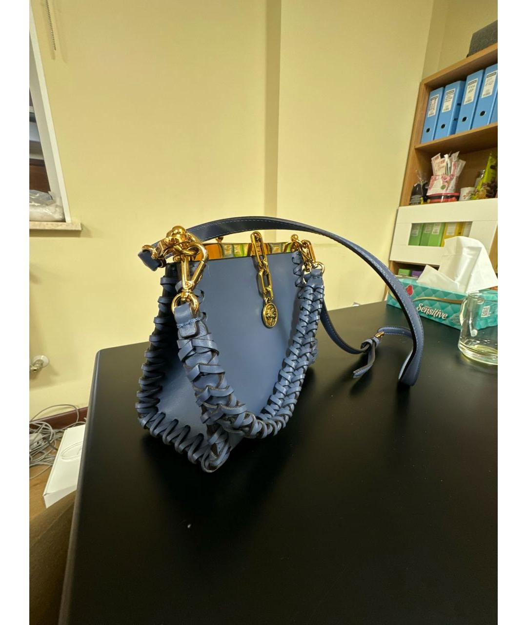 ETRO Синяя кожаная сумка через плечо, фото 2