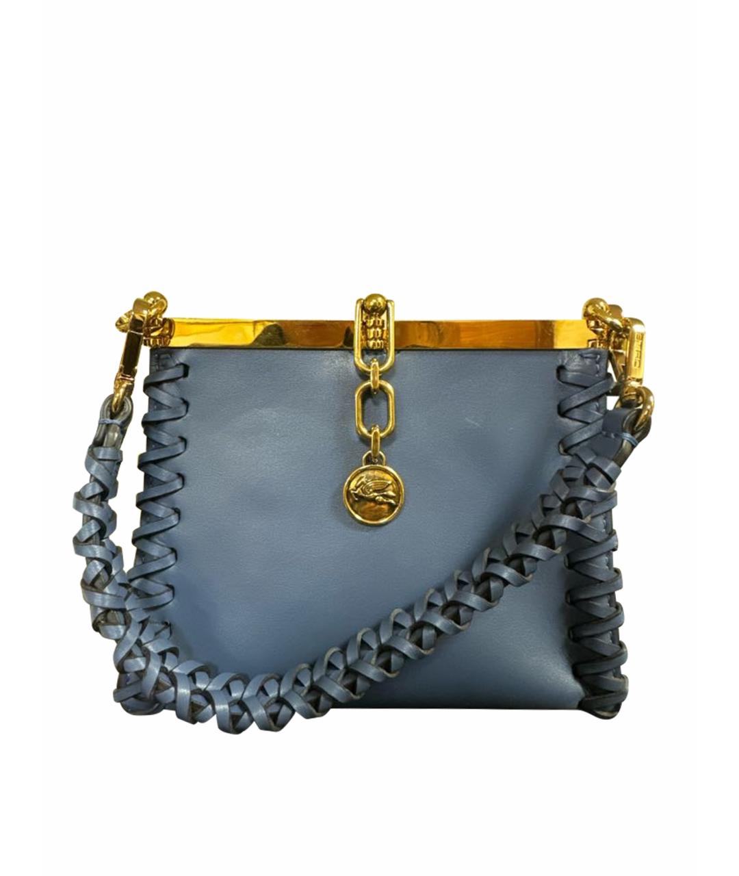 ETRO Синяя кожаная сумка через плечо, фото 1