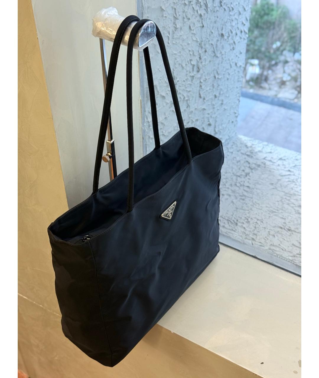 PRADA Черная синтетическая сумка через плечо, фото 2