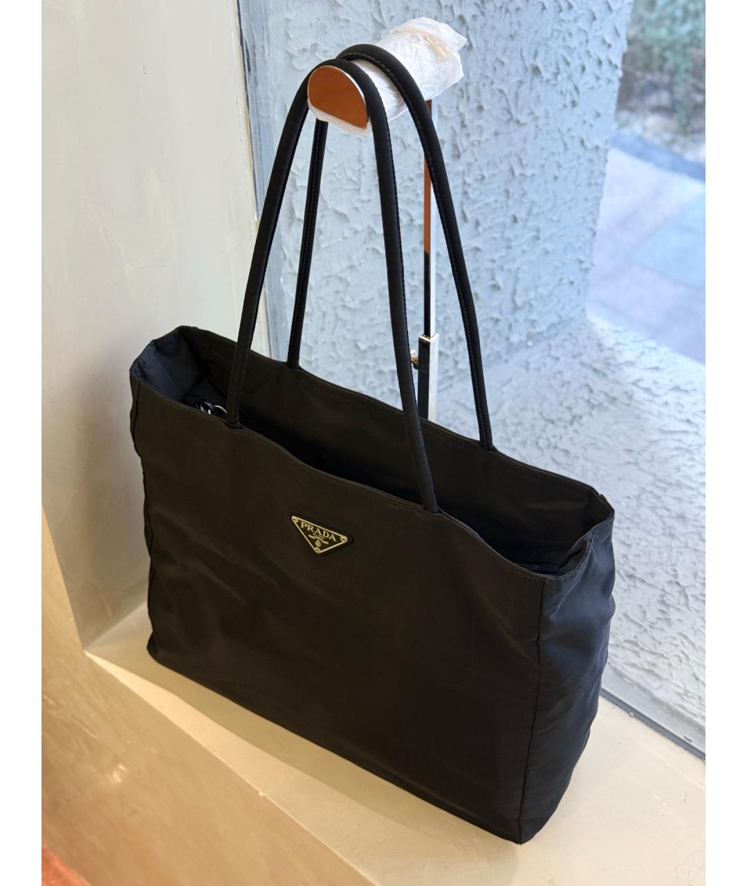 PRADA Черная синтетическая сумка через плечо, фото 3