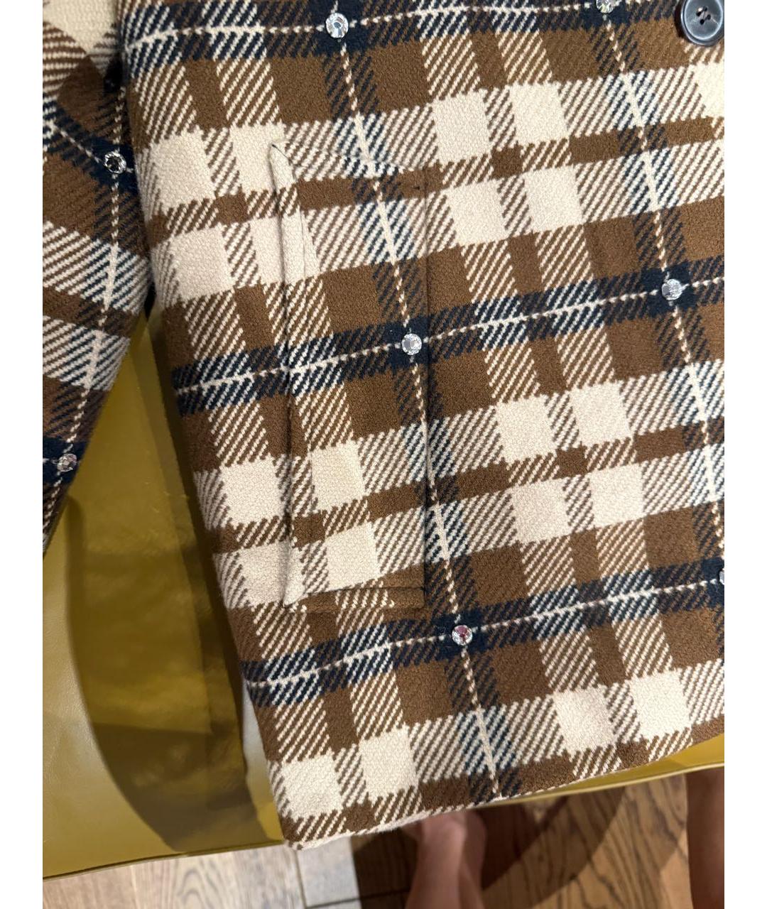 MIU MIU Бежевая меховая дубленка, фото 6