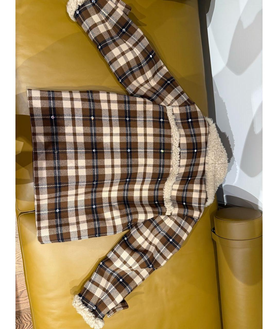 MIU MIU Бежевая меховая дубленка, фото 2